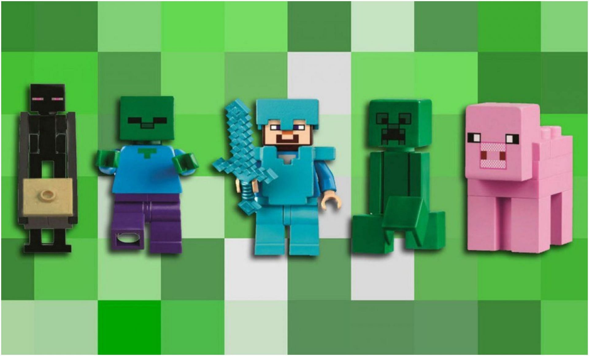 Many mobs can be found in LEGO form (Image via LEGO)